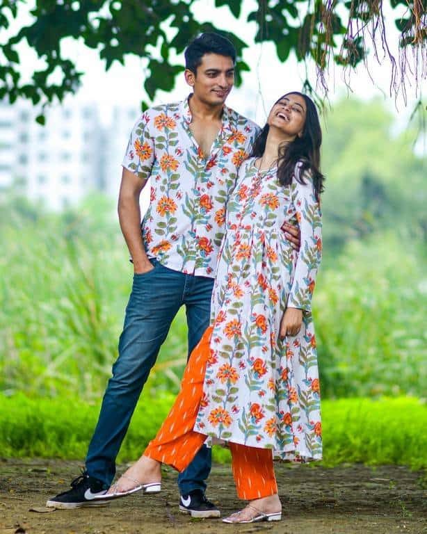 Orchid White Kurta with Pant Family Set