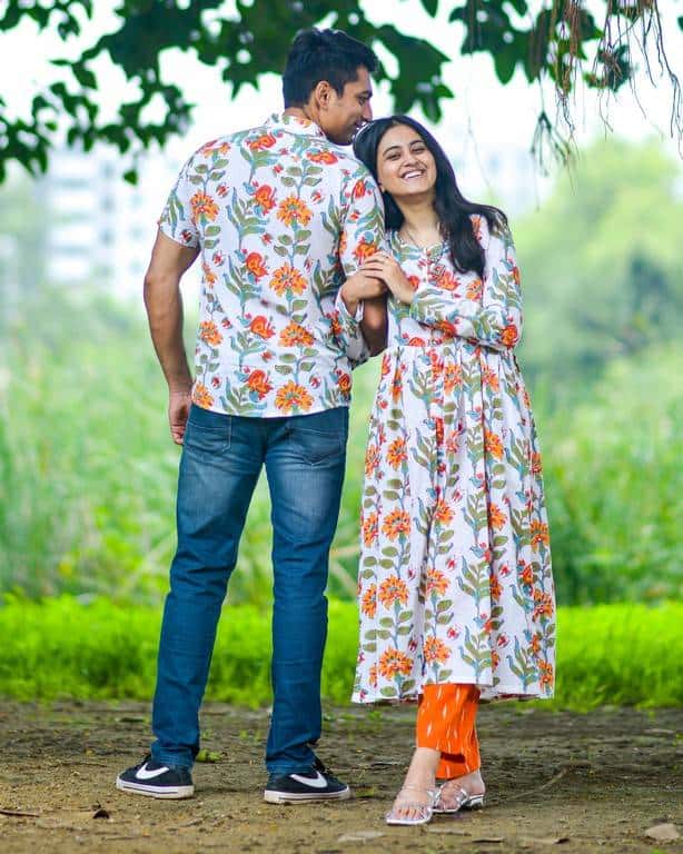 Orchid White Kurta with Pant Family Set