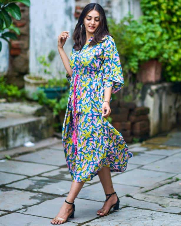 Tulip Vine Nursing Kaftan