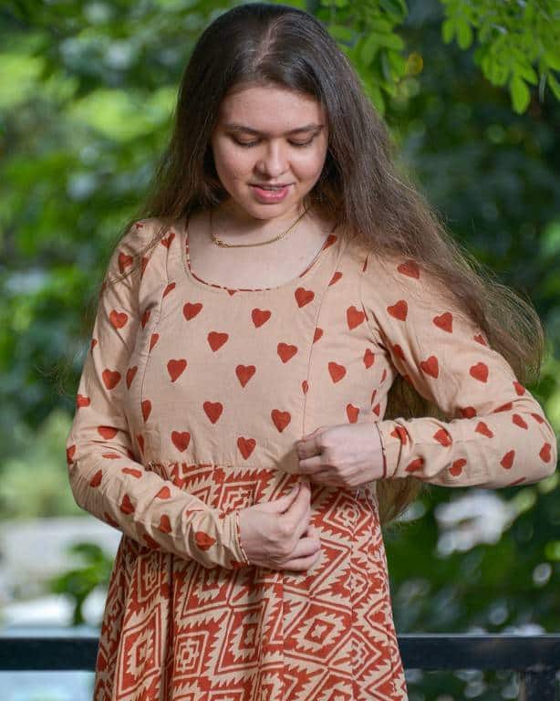 Cinnamon Whirl Nursing Dress