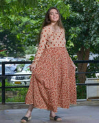 Cinnamon Whirl Nursing Dress