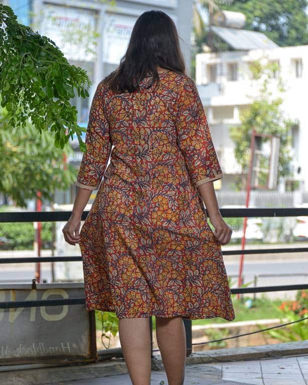 Tangerine Mist Nursing Dress