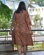 Tangerine Mist Nursing Dress