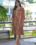 Tangerine Mist Nursing Dress