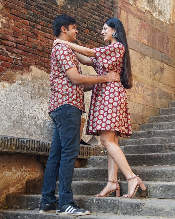 Rosy Vine Short Couple Set