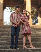 Rosy Vine Short Couple Set