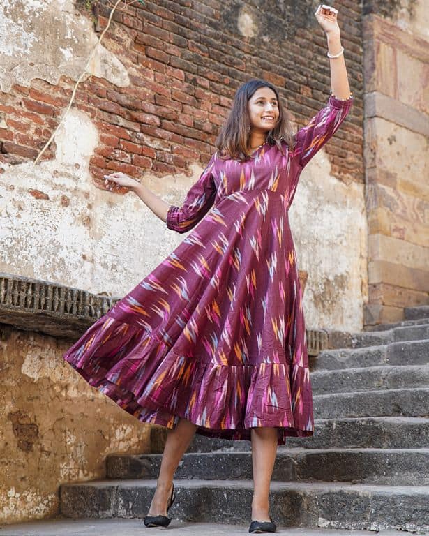 Maroon Panache Dress