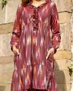 Maroon Panache Short Dress