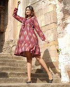 Maroon Panache Short Dress