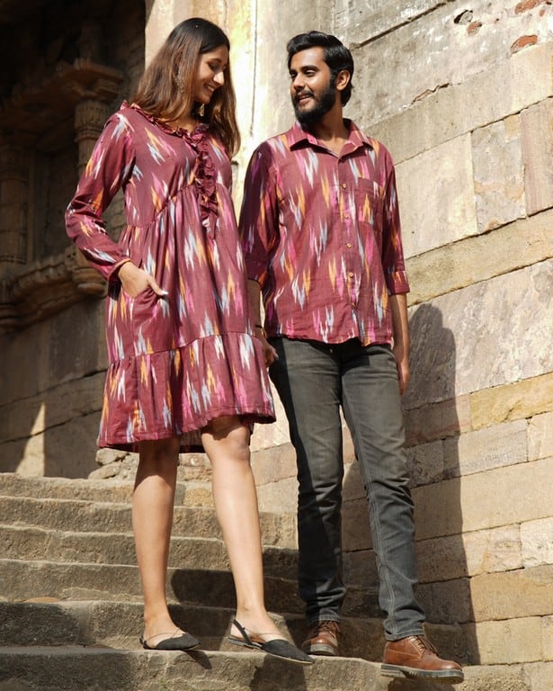 Maroon Panache Short Couple Set