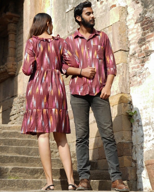 Maroon Panache Short Couple Set