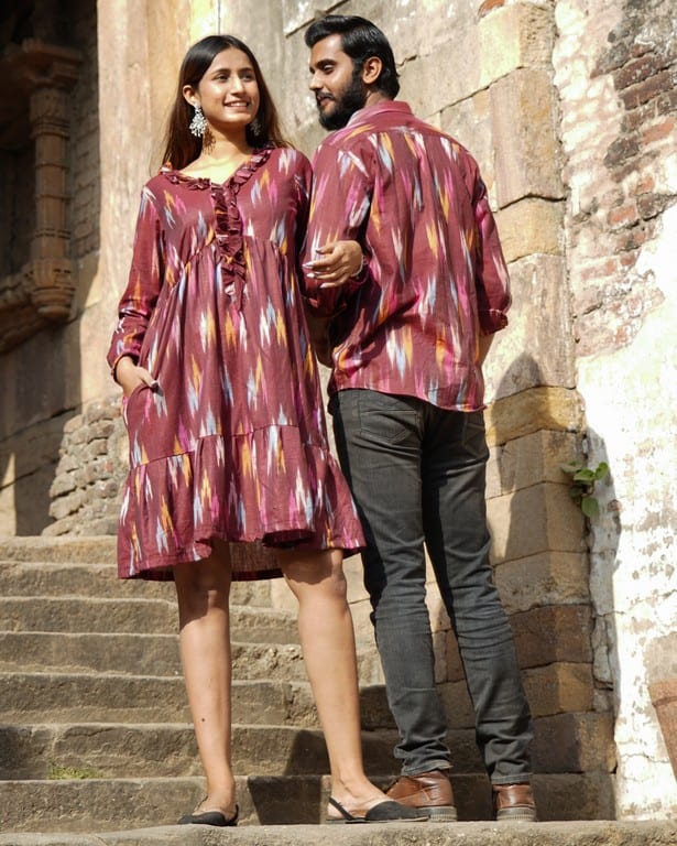 Maroon Panache Short Couple Set