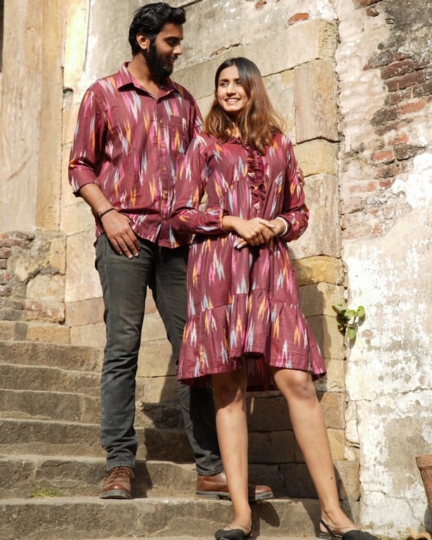 Maroon Panache Short Couple Set