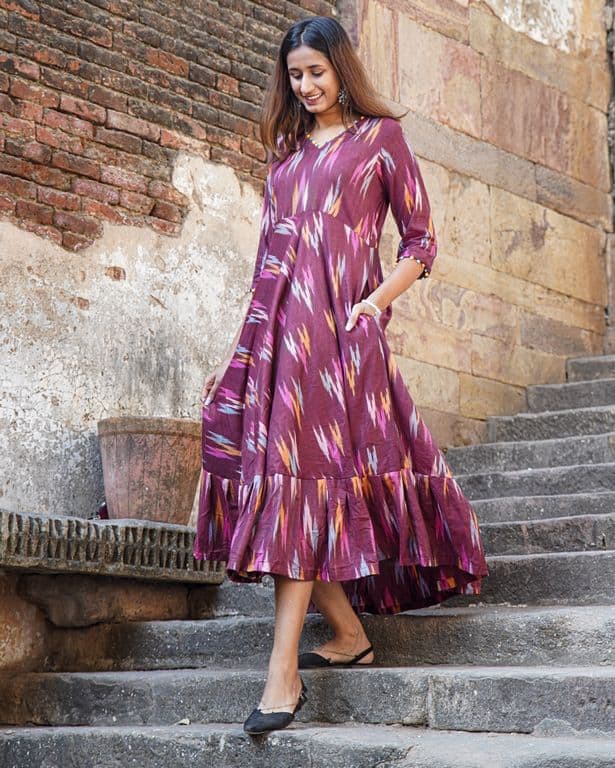 Maroon Panache Dress