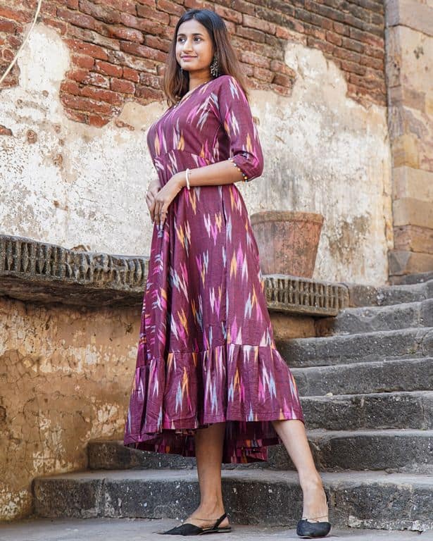 Maroon Panache Dress