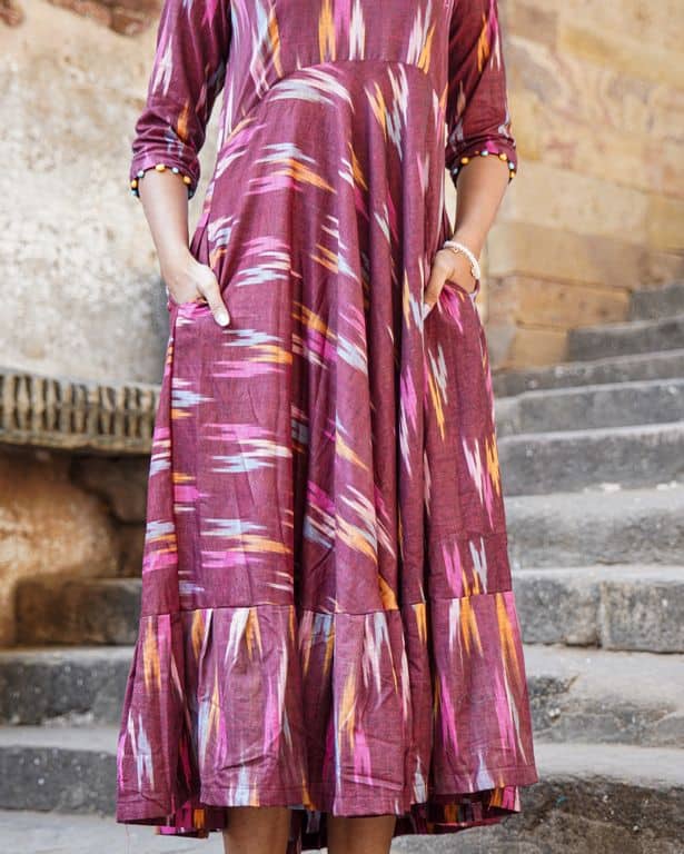 Maroon Panache Dress