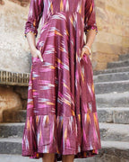 Maroon Panache Dress