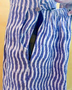 Blue & White Striped Jumpsuit