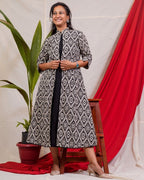 Black Aztec Jacket Dress