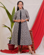 Black Aztec Jacket Dress