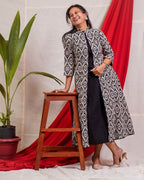 Black Aztec Jacket Dress