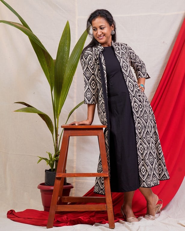 Black Aztec Jacket Dress Secondary image