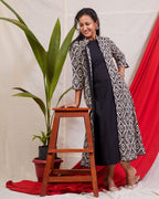 Black Aztec Jacket Dress