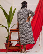 Black Aztec Jacket Dress