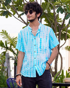 Blue Shibori Tie Up Couple