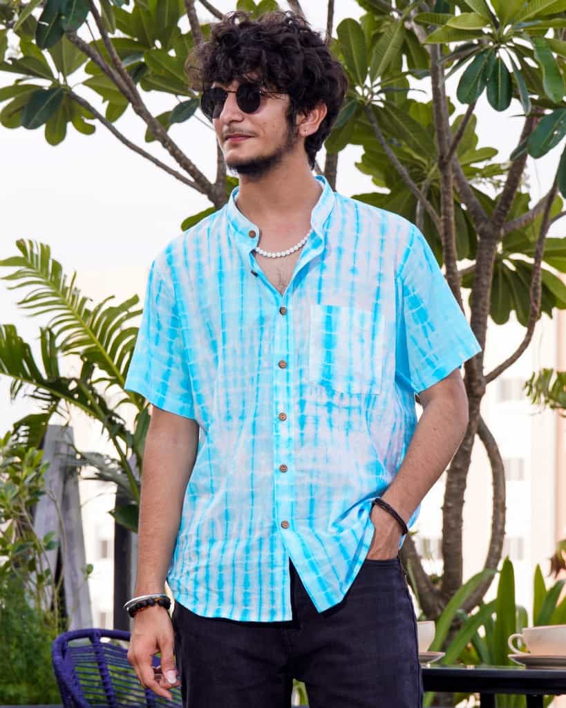 Blue Shibori Shirt