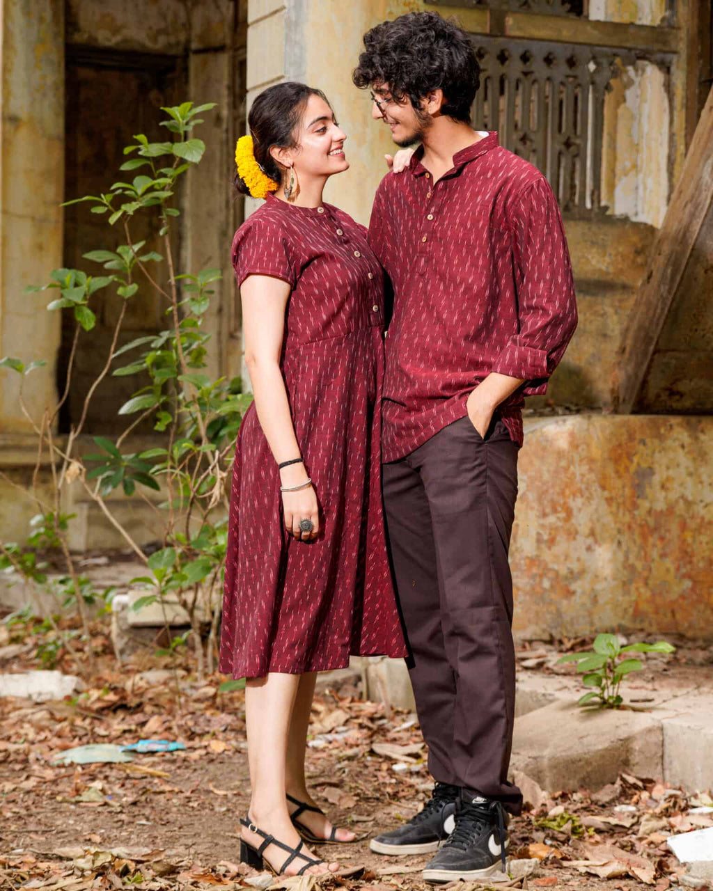 Maroon Glorious Couple Set