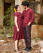 Maroon Glorious Couple Set