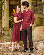 Maroon Glorious Couple Set