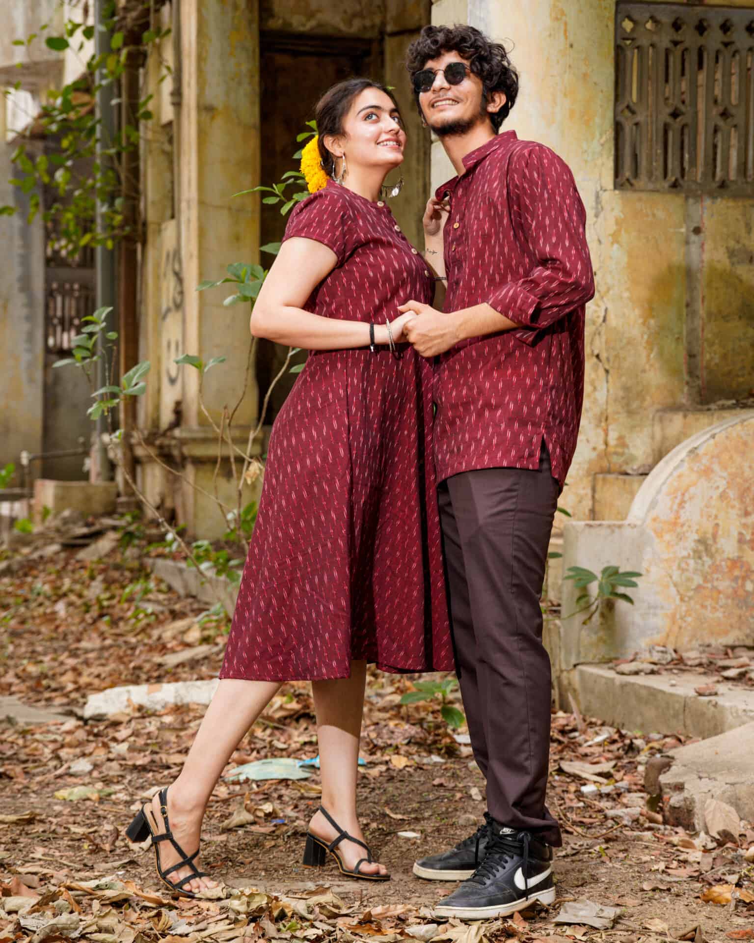 Maroon Glorious Couple Set
