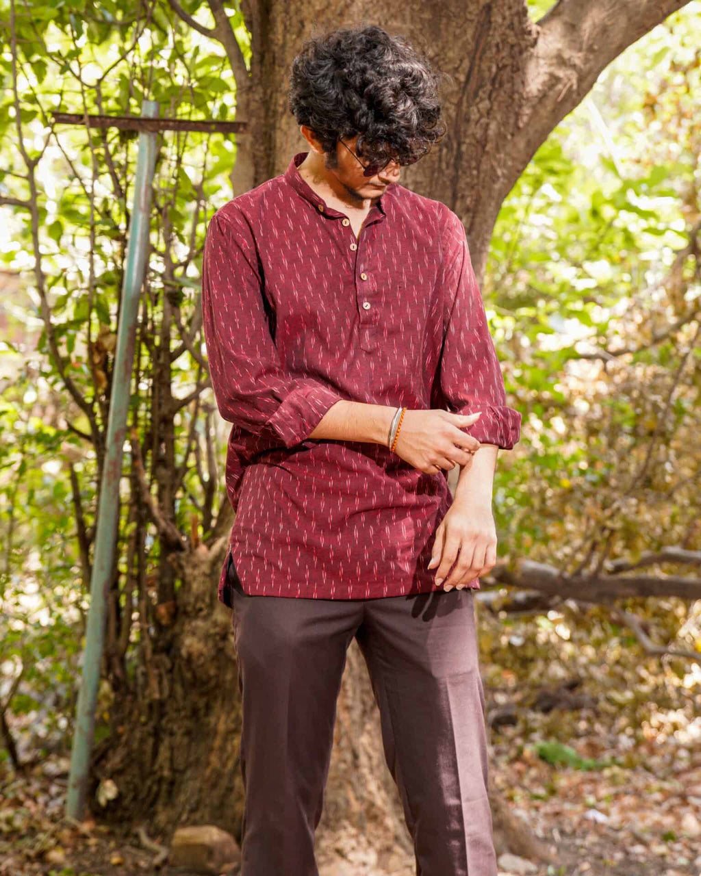 Maroon Glorious Kurta