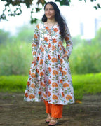 Orchid White Nursing Kurta