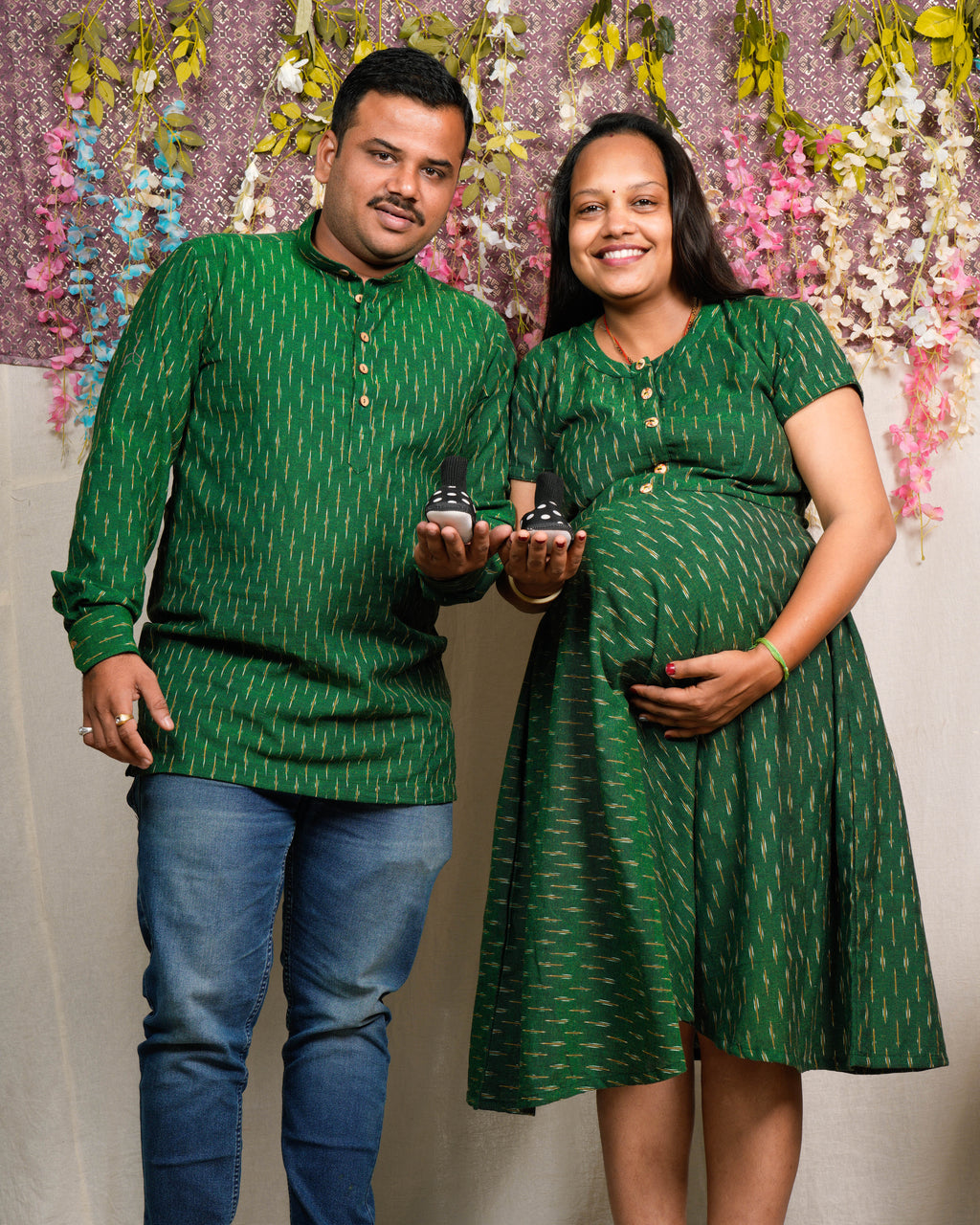 Pickle Green Glorious Maternity Dress