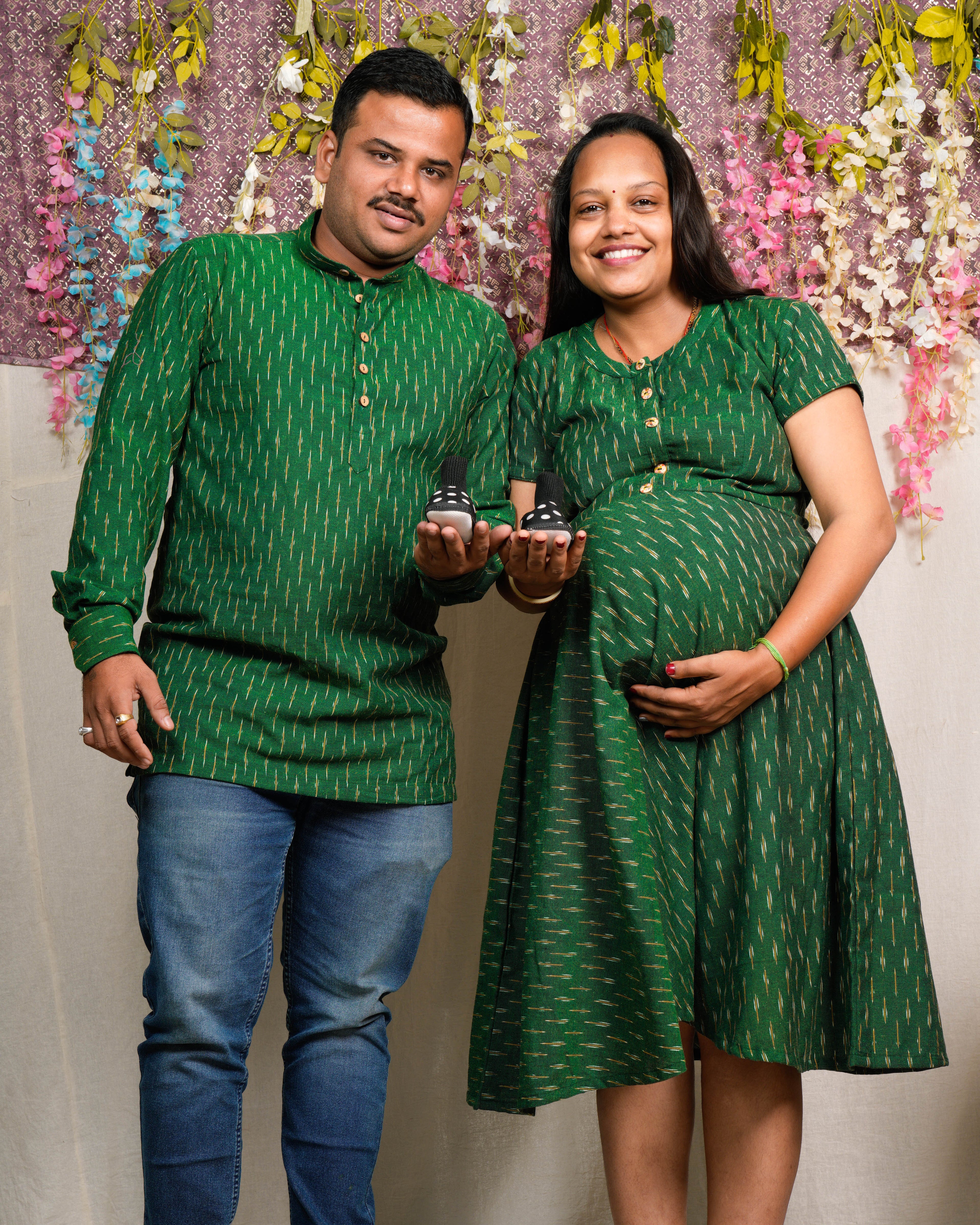 Pickle Green Glorious Maternity Dress