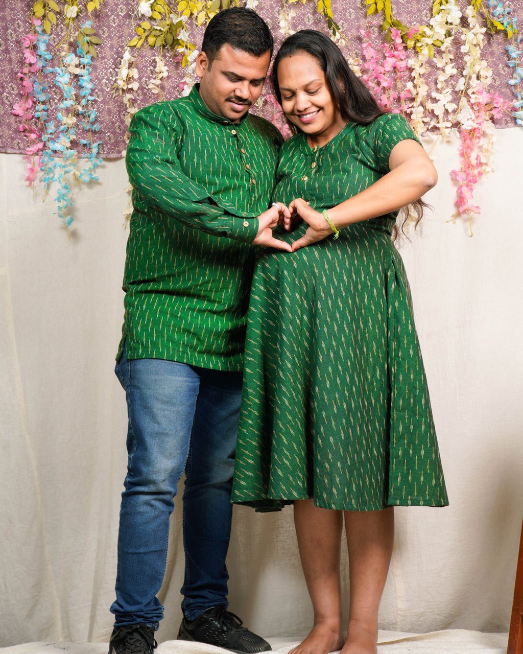 Pickle Green Glorious Maternity Dress