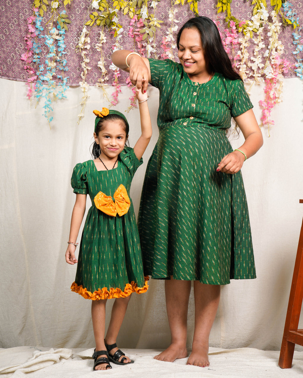 Pickle Green Glorious Maternity Dress