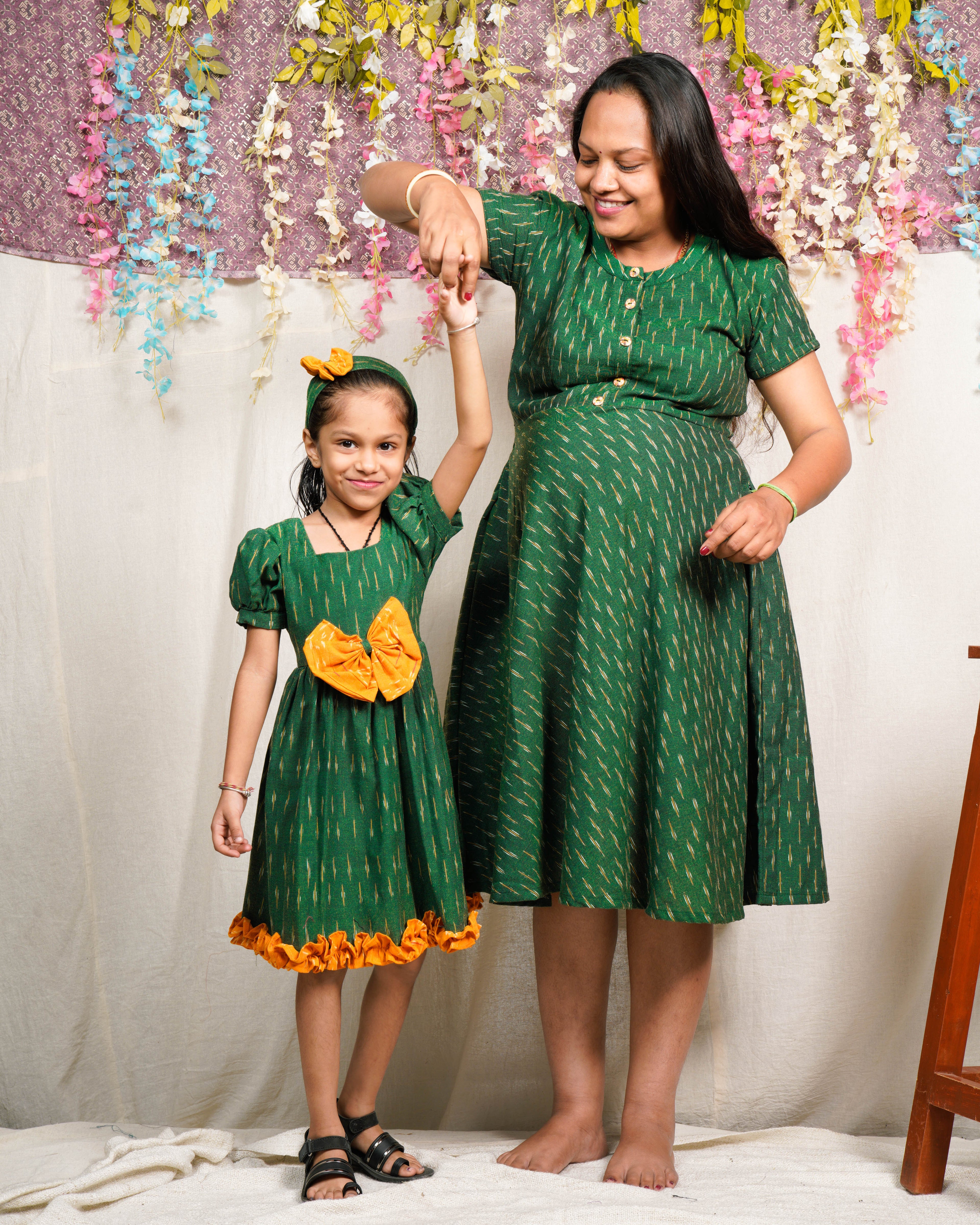 Pickle Green Glorious Maternity Dress