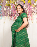 Pickle Green Glorious Maternity Dress