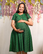 Pickle Green Glorious Maternity Dress