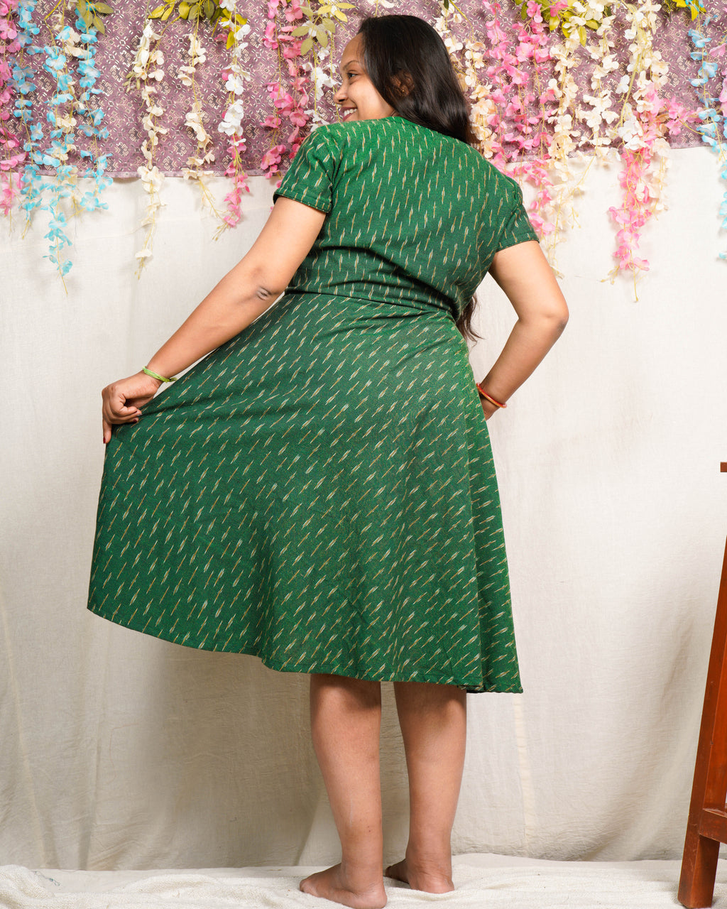 Pickle Green Glorious Maternity Dress