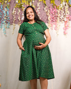 Pickle Green Glorious Maternity Dress