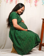 Pickle Green Glorious Maternity Dress