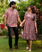 Maroon Red Pinnacle Couple
