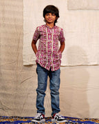 Maroon Red Pinnacle Kids Shirt