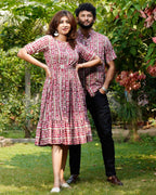Maroon Red Pinnacle Couple