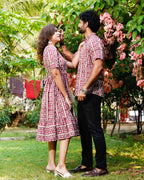 Maroon Red Pinnacle Couple